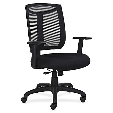 Lorell® Mesh High-Back Air Grid Seat Task Chair, Black