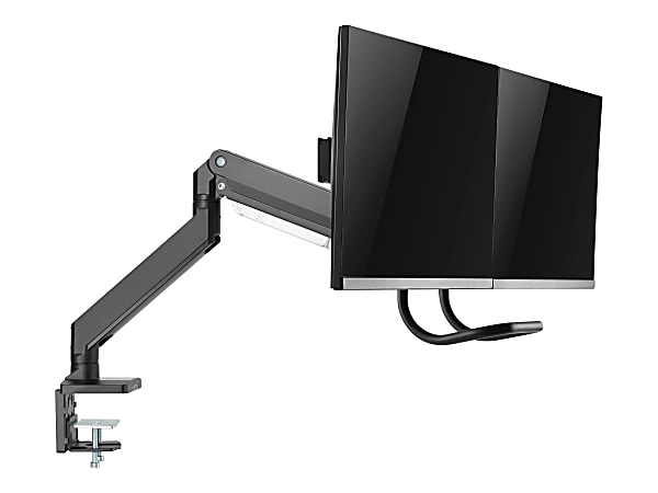 Amer Mounting Arm for Curved Screen Display, Flat Panel Display - Matte Black - 2 Display(s) Supported - 32" Screen Support - 33.07 lb Load Capacity - 75 x 75, 100 x 100