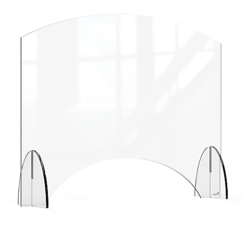 Rosseto Serving Solutions Avant Guarde Acrylic Sneeze Guard, Pass Through Window, 36" x 28", Clear