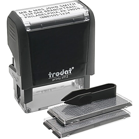 U.S. Stamp And Sign Custom Self-Inking Dater Stamp, 0.75"W x 1.88"L