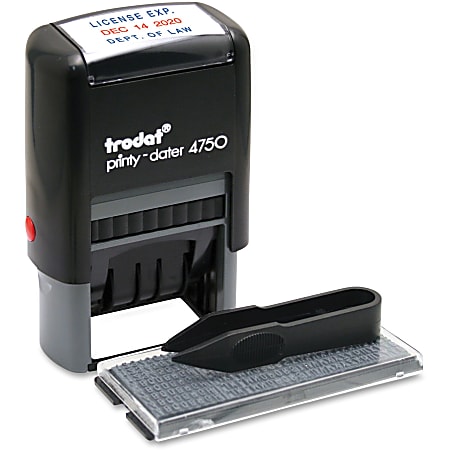 U.S. Stamp And Sign Custom Dater Self-Inking Stamp, 1"W x 1.63"L
