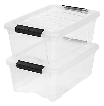 Clear Plastic Box - 3 7/16 Square x 4 1/2 Tall - 6 Boxes per Pack