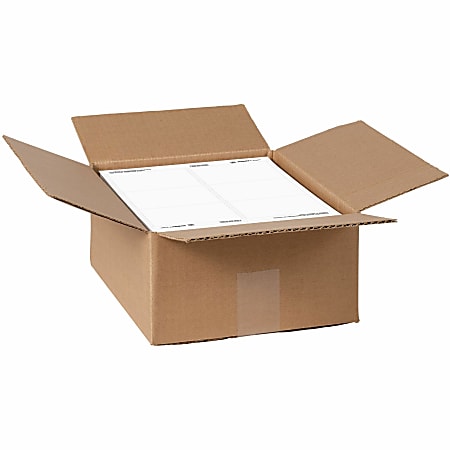 Avery® Full-Sheet Matte White Labels, AVE91200, Permanent Adhesive, 8 1/2" x 11", Laser/Inkjet, White, Pack Of 500