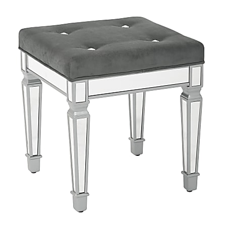 Ave Six Reflections Stool, Graphite/Mirror