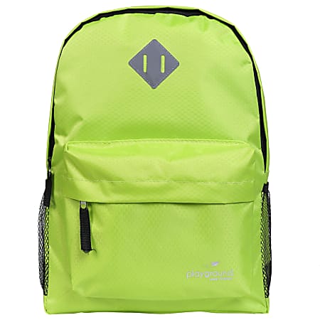 Playground Hometime Backpacks, Neon Yellow, Pack Of 12 Backpacks