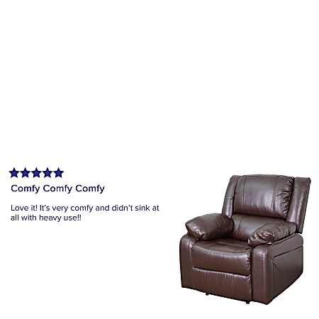 Flash Furniture Harmony Series Recliner Chair BrownBlack Office