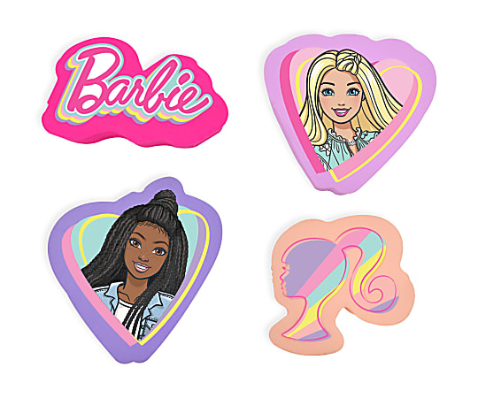 Barbie eraser set 2025