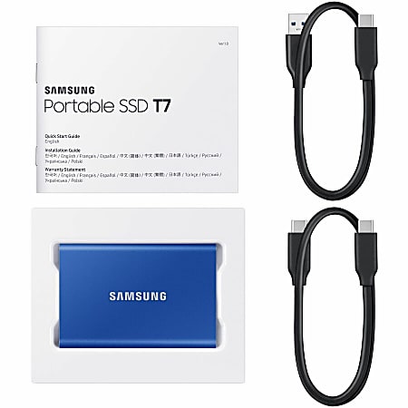 Samsung 500GB Portable External Solid State Drive MU PC500HAM Blue
