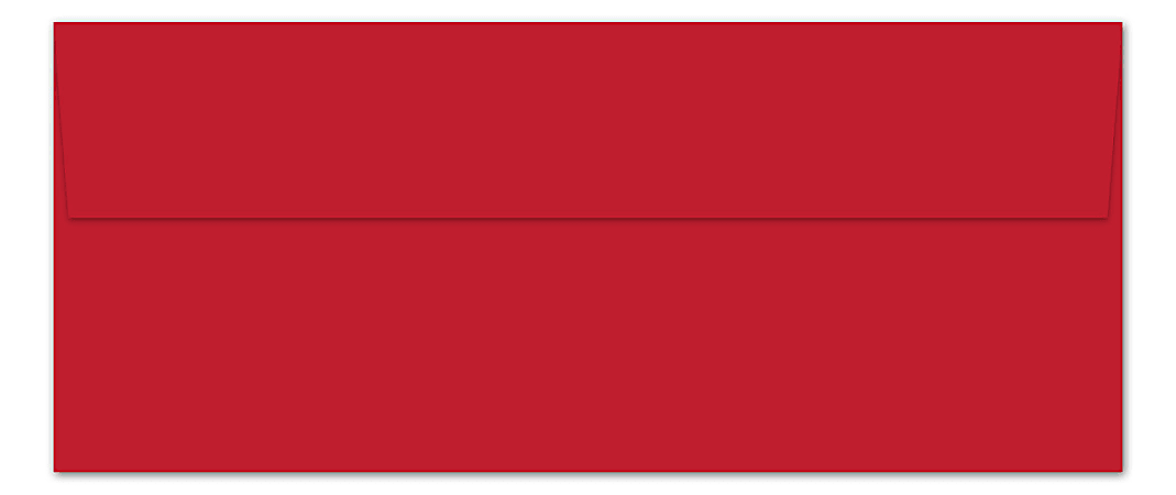 Great Papers! Solid Envelope, #10, 4 1/8" x 9 1/2", Bright Red, Pack Of 25