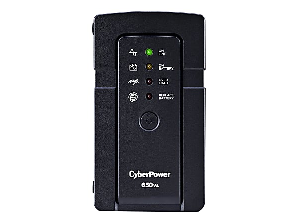 CyberPower RT650 Standby UPS Systems - 650VA/400W, 120 VAC, NEMA 5-15P, Mini-Tower, 6 Outlets, PowerPanel® Personal, $175000 CEG, 5YR Warranty