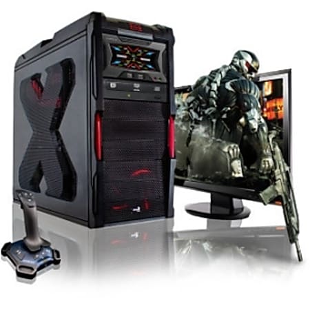 CybertronPC STRIKER II GM2233A Desktop Computer - AMD FX-Series FX-8350 4 GHz - 16 GB DDR3 SDRAM - 1 TB HDD - 120 GB SSD - Windows 8 64-bit - Mid-tower - Black
