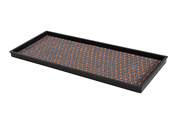 Anji Mountain 3-Pair Rubber Boot Tray, Gray/Orange/Black
