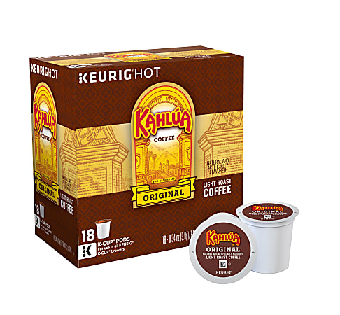Kahlua® Single-Serve Coffee K-Cup®, Original, Carton Of 18