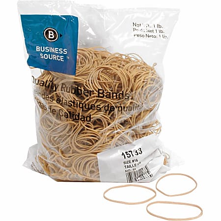 Business Source Quality Rubber Bands - Size: #32 - 3 Business Source Quality Rubber Bands - Size: #32 - 3