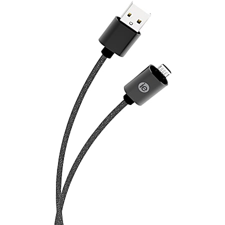 iEssentials Micro-USB/USB Data Transfer Cable - 6 ft Micro-USB/USB Data Transfer Cable - First End: Micro USB Type B - Second End: USB Type A - Black