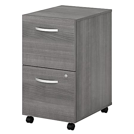 Bush Business Furniture Studio C 20-1/6"D Vertical 2-Drawer Mobile File Cabinet, Platinum Gray, Delivery