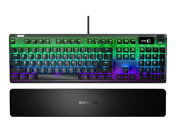 SteelSeries Apex Pro - Keyboard - with display - backlit - USB - QWERTY - key switch: OmniPoint Adjustable