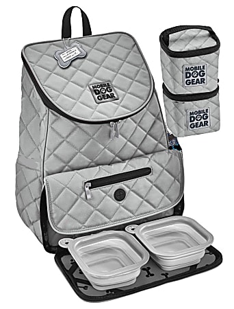 Mobile Dog Gear Weekender Backpack, Navy/White Dots