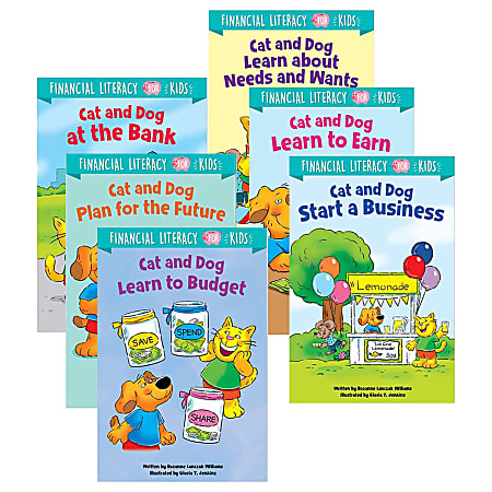 Creative Teaching Press Financial Literacy for Kids, Pack Of 6 Books