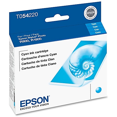Epson® T0542 UltraChrome™ Cyan Ink Cartridge, T054220