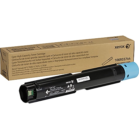 Xerox Toner, Std, Cyn, C7020/25/30, 106R03744