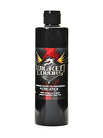 Createx Wicked Colors Airbrush Paint, 16 Oz, Black