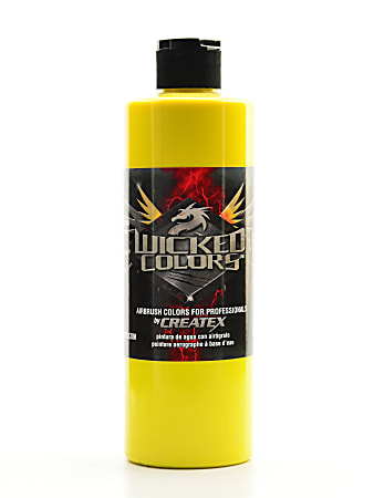 Createx Wicked Colors Airbrush Paint, 16 Oz, Yellow
