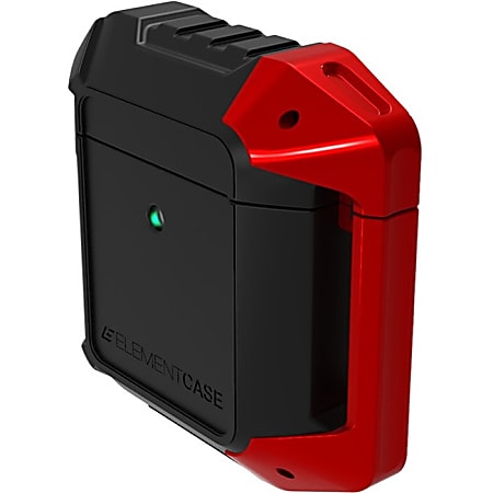 Element Case Black Ops Rugged Carrying Case Apple AirPods - Black - Drop Resistant - Anodized Aluminum, Polycarbonate, Silicone, Aluminum Body - Geometrical - 2.3" Height x 2.3" Width x 1" Depth