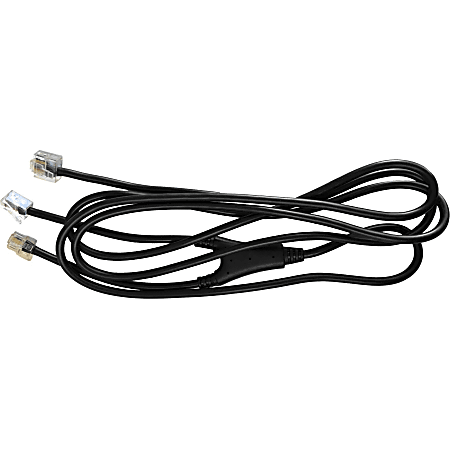 Spracht EHS-2004 - Headset cable - RJ-9 male to RJ-9 male - 3 ft - for Aastra 5380; Mitel 53XX, 67XX, 74XX; MiVoice 5380, 67XX; ZUM Maestro DECT