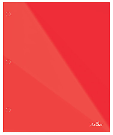 Office Depot® Brand Stellar Laminated Paper Folder, Letter Size, Red