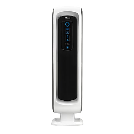 Fellowes® AeraMax® DX5 HEPA Air Purifier, 200 Sq. Ft. Coverage, White/Black