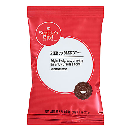 Seattle's Best Coffee® Single-Serve Coffee Packets, Level 2, Breakfast Blend, Carton Of 18