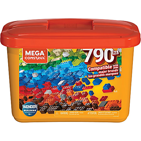 Mega Bloks Junior Builders Building imagination tub 100 Pieces 7582 ~NEW~ 