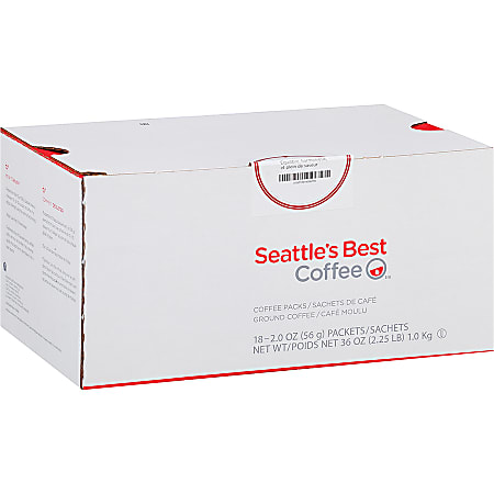 Seattles Best Coffee Ground Coffee Level 3 Medium Roast Portside Blend 2 Oz Per Bag Box Of 18 Packets ODP Business Solutions