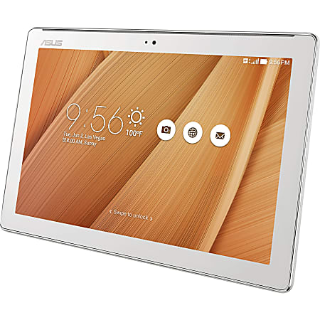 Asus ZenPad 10 Z300C-A1-MT Tablet - 10" - 2 GB DDR3 SDRAM - Intel Atom x3 x3-C3200 Quad-core (4 Core) 1.20 GHz - 16 GB - Android 5.0 Lollipop - 1280 x 800 - In-plane Switching (IPS) Technology, Tru2Life - Aurora Metallic