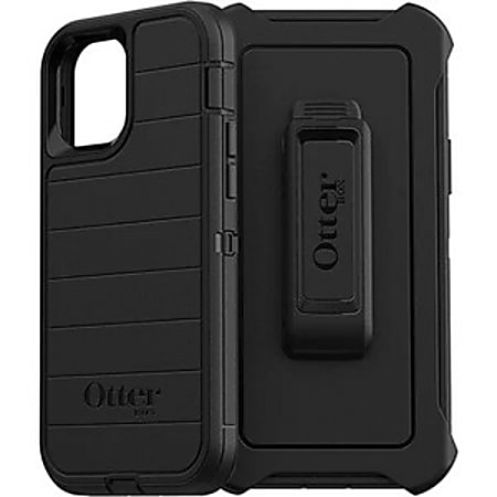 OtterBox Defender Series Pro Rugged Carrying Case Holster For Apple iPhone 12 Pro, iPhone 12 Smartphone, Black