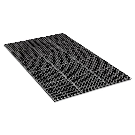 Crown Safewalk™ Heavy-Duty Anti-Fatigue Drainage Mat, General Purpose, 3' x 5', Black