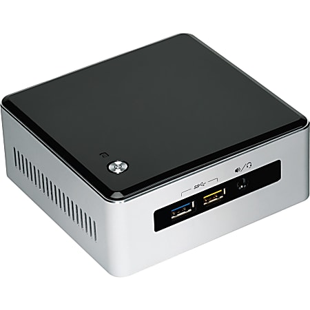 Intel NUC5I7RYHR Desktop Computer - Intel Core i7 (5th Gen) i7-5557U 3.10 GHz DDR3L SDRAM - Mini PC - Silver, Black
