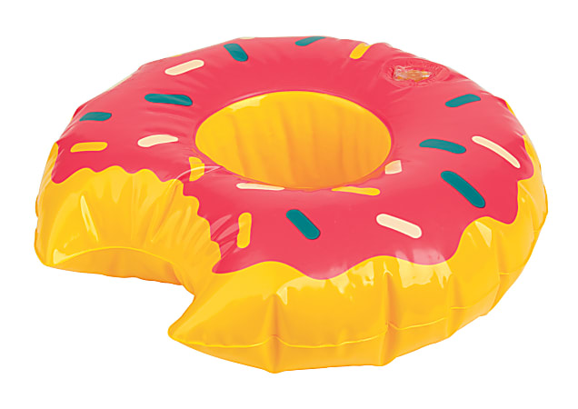 Office Depot® Brand Inflatable Cup Holder, 16 Oz, Donut