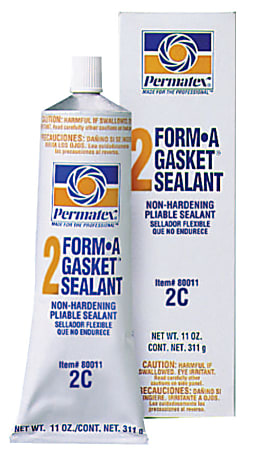 Form-A-Gasket Sealants, No 2, 11 oz Tube, Black