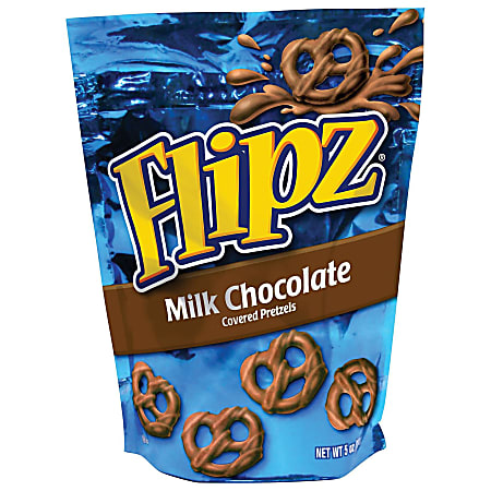 Nestle&reg; Flipz Milk Chocolate Covered Pretzels, 5 Oz Bag