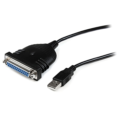 StarTech.com Parallel printer adapter - USB - DB25 parallel - 6 ft - Add a DB25 parallel port to any PC or laptop with a free USB port
