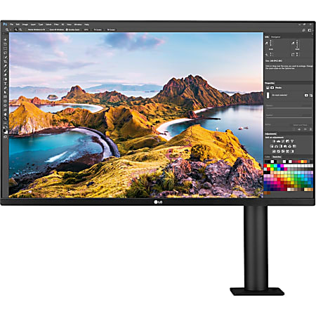 LG UltraFine 31.5" 4K UHD LED LCD Monitor - 16:9 - Textured Black - 32" Class - In-plane Switching (IPS) Technology - 3840 x 2160 - 1.07 Billion Colors - FreeSync - 380 Nit Typical, Peak - 5 ms - HDMI - DisplayPort