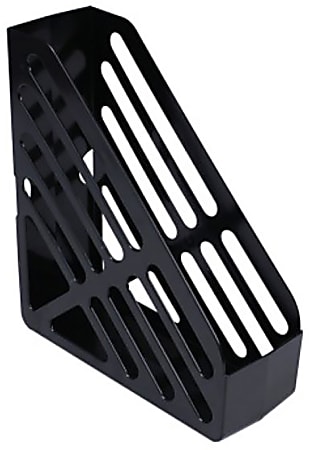 Deflecto AntiMicrobial Jumbo Magazine File - Black - Polystyrene Deflecto AntiMicrobial Jumbo Magazine File - Black - Polystyrene