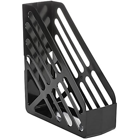 Deflecto AntiMicrobial Jumbo Magazine File - Black - Polystyrene Deflecto AntiMicrobial Jumbo Magazine File - Black - Polystyrene