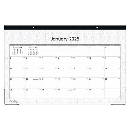 2025 Blue Sky Monthly Desk Pad Planning Calendar 17 x 11 Enterprise ...