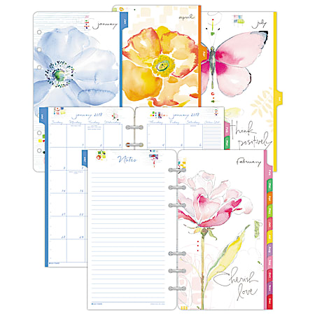 Day-Timer® Kathy Davis® Monthly Planner Refill, 5 1/2" x 8 1/2", January To December 2019