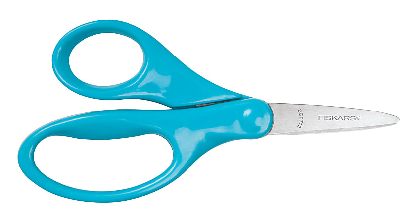 Fiskars® Kids' Scissors, 5", Pointed Tip, Assorted Colors, Pack Of 12