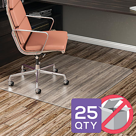 Realspace EconoMat Chair Mats for Hard Floors Rectangular45 x 53