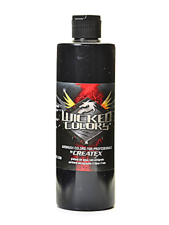 Createx Wicked Colors Airbrush Paint, Detail, 16 Oz, Black